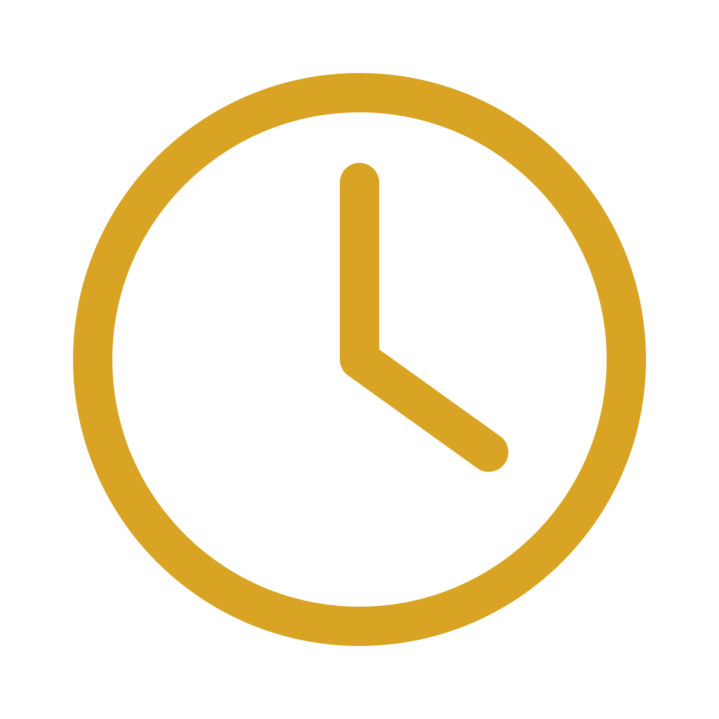 On-time delivery clock icon